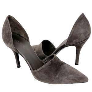 Vince Claire D'Orsay Pumps Dark Brown Suede Stiletto Heels Pumps Size 7